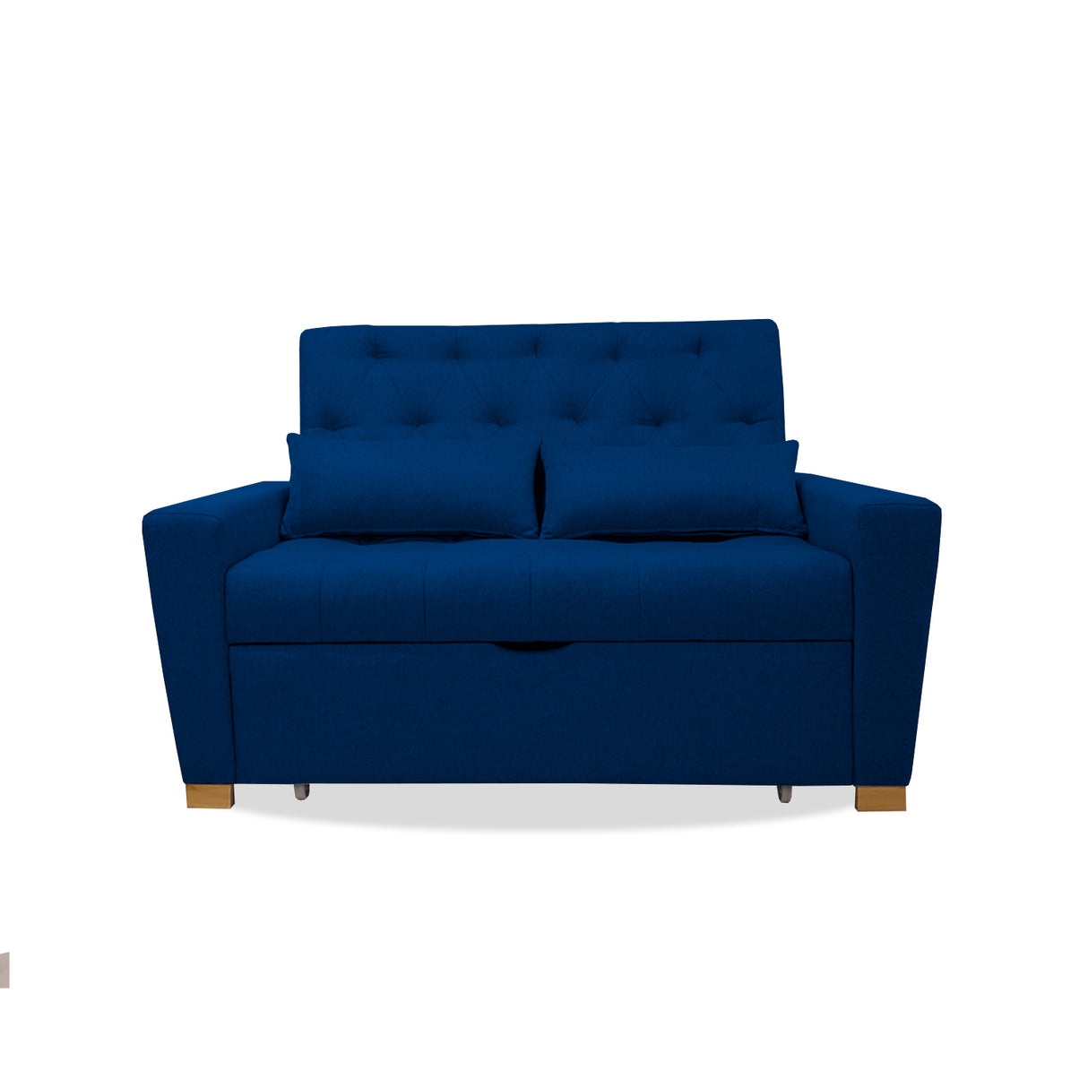Sofacama Ackerman Azul Petróleo 150x94cm de Dos Puestos - Sofas y Poltronas | Bylmo