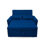 Sofacama Ackerman Azul Petróleo 150x94cm de Dos Puestos - Sofas y Poltronas | Bylmo
