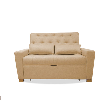 Sofacama Ackerman Camel 150x94cm de Dos Puestos - Sofas y Poltronas | Bylmo