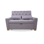 Sofacama Ackerman Gris 150x94cm De Dos Puestos