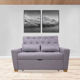 Sofacama Ackerman Gris 150x94cm de Dos Puestos - Sofas y Poltronas | Bylmo