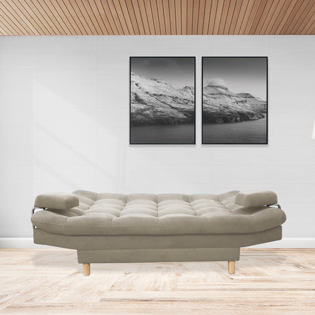 Sofacama Hauser Camel 185x90cm de Tres Puestos - Sofas y Poltronas | Bylmo