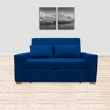 Sofacama Hofer Azul Petróleo 170x94cm de Dos Puestos - Sofas y Poltronas | Bylmo