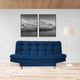 Sofacama Hofmann Azul Petróleo 185x90cm de Tres Puestos - Sofas y Poltronas | Bylmo