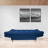 Sofacama Hofmann Azul Petróleo 185x90cm de Tres Puestos - Sofas y Poltronas | Bylmo