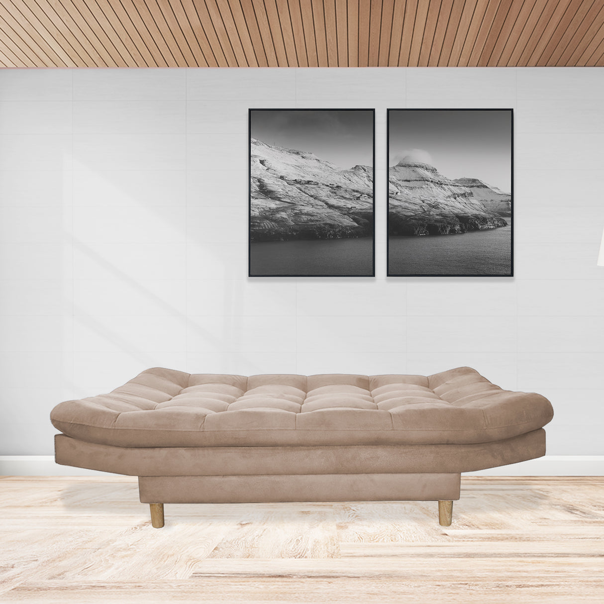 Sofacama Hofmann Camel 185x90cm de Tres Puestos - Sofas y Poltronas | Bylmo