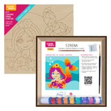 Kit Cuadro Para Pintar Natural 24x24cm De Sirena - Cuadros | Bylmo