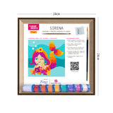 Kit Cuadro Para Pintar Natural 24x24cm De Sirena - Cuadros | Bylmo