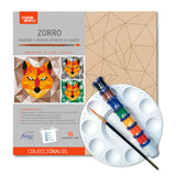 Kit Cuadro Para Pintar Natural 30x30cm De Zorro - Cuadros | Bylmo