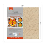 Kit Cuadro Para Pintar Natural 30x30cm De Zorro - Cuadros | Bylmo