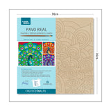 Kit Cuadro Para Pintar Natural 30x30cm De Pavo Real - Cuadros | Bylmo