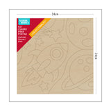 Kit Cuadro Para Pintar Natural 24x24cm De Cohete - Cuadros | Bylmo