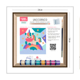 Kit Cuadro Para Pintar Natural 24x24cm De Unicornio - Cuadros | Bylmo