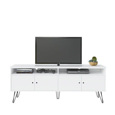 Rack de TV Liberty Blanco 166x12cm Para TV de 60 Pulgadas - Muebles de TV | Bylmo