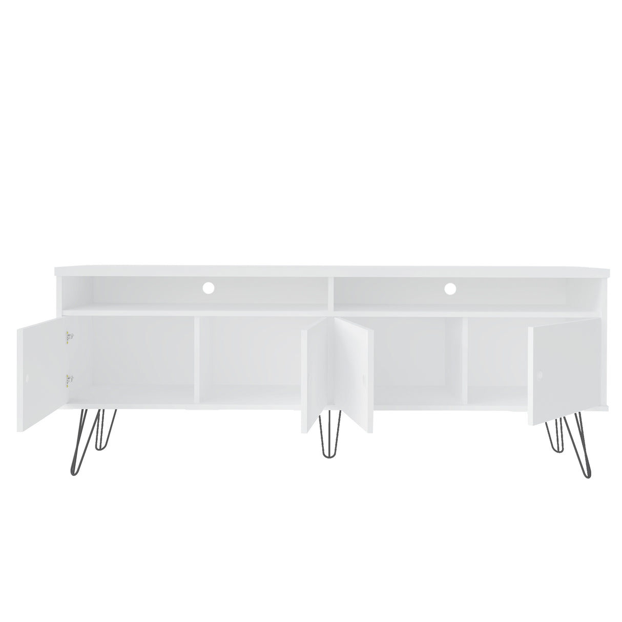 Rack de TV Liberty Blanco 166x12cm Para TV de 60 Pulgadas - Muebles de TV | Bylmo