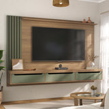 Panel de TV Presence Roble 207x22cm Para TV de 75 Pulgadas - Muebles de TV | Bylmo