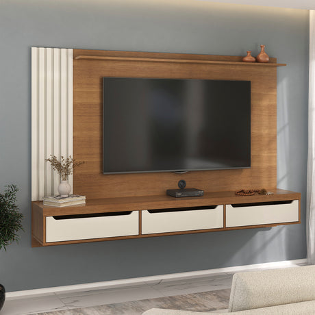 Panel de TV Presence Cerezo 207x22cm Para TV de 75 Pulgadas - Muebles de TV | Bylmo