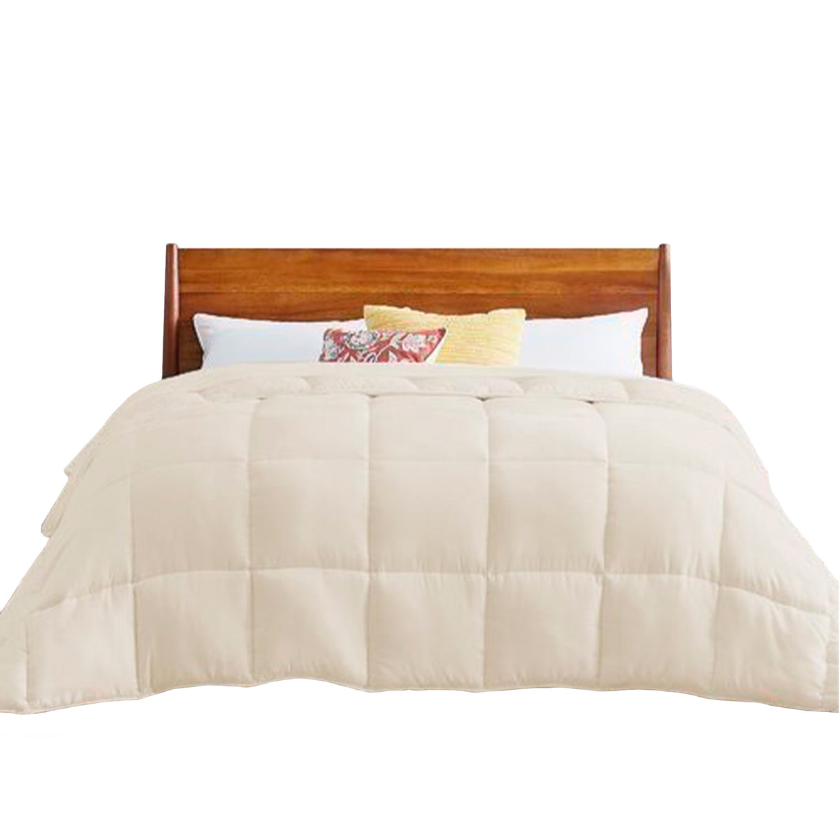 Edredón Ondino Blanco Crema Para Cama Semidoble 120x190cm - Tendidos y Cubrelechos | Bylmo