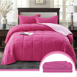 Edredón Ondino Fucsia Rosado Para Cama Doble 140x190cm - Tendidos y Cubrelechos | Bylmo