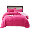 Edredón Ondino Fucsia Rosado Para Cama King 200x190cm