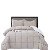 Edredón Ondino Gris Claro Blanco Para Cama Semidoble 120x190cm - Tendidos y Cubrelechos | Bylmo