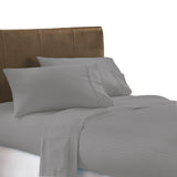 Edredón Ondino Gris Claro Blanco Para Cama Doble 140x190cm - Tendidos y Cubrelechos | Bylmo