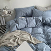 Duvet Lilis Azul Gris Para Cama Sencilla 90x190cm