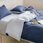 Duvet Lilis Azul Gris Claro Para Cama Sencilla 90x190cm