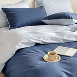 Duvet Lilis Azul Gris Claro Para Cama Semidoble 120x190cm