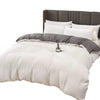 Duvet Lilis Blanco Gris Oscuro Para Cama King 200x190cm