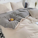 Duvet Lilis Crema Gris Para Cama King 200x190cm - Tendidos y Cubrelechos | Bylmo