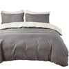 Duvet Lilis Gris Oscuro Crema Para Cama Semidoble 120x190cm