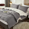 Duvet Lilis Gris Oscuro Crema Para Cama Semidoble 120x190cm