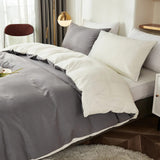 Duvet Lilis Gris Oscuro Crema Para Cama Doble 140x190cm - Tendidos y Cubrelechos | Bylmo