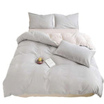 Duvet Lilis Gris Claro Beige Para Cama Semidoble 120x190cm