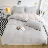 Duvet Lilis Gris Claro Beige Para Cama Doble 140x190cm - Tendidos y Cubrelechos | Bylmo