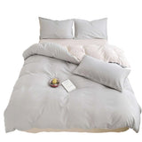 Duvet Lilis Gris Claro Beige Para Cama Queen 160x190cm - Tendidos y Cubrelechos | Bylmo