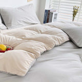 Duvet Lilis Gris Claro Beige Para Cama King 200x190cm - Tendidos y Cubrelechos | Bylmo
