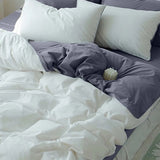 Duvet Lilis Gris Claro Blanco Para Cama Semidoble 120x190cm - Tendidos y Cubrelechos | Bylmo