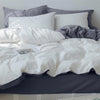 Duvet Lilis Gris Claro Blanco Para Cama Semidoble 120x190cm