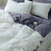 Duvet Lilis Gris Claro Blanco Para Cama Doble 140x190cm