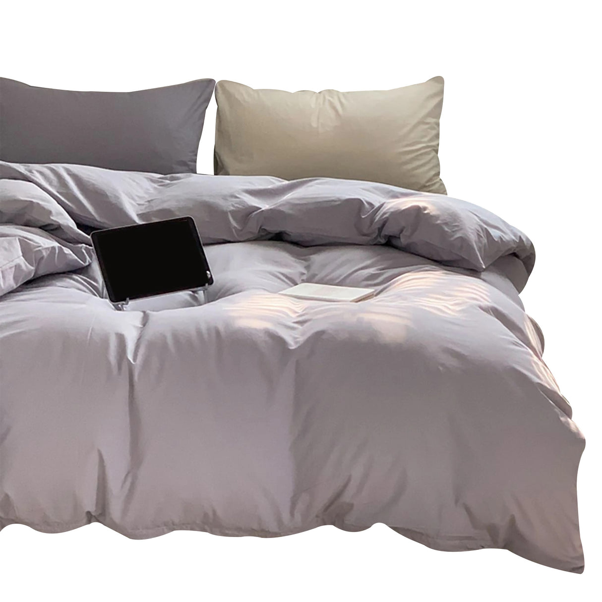 Duvet Lilis Gris Claro Para Cama King 200x190cm - Tendidos y Cubrelechos | Bylmo