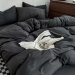 Duvet Lilis Negro Para Cama Sencilla 90x190cm