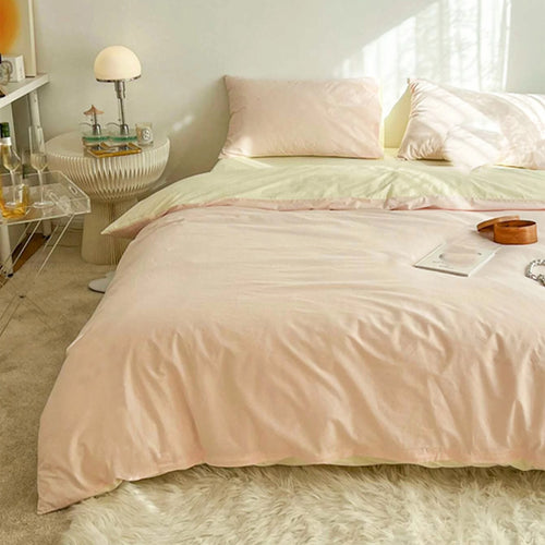 Duvet Lilis Rosado Beige Para Cama Sencilla 90x190cm