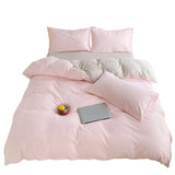 Duvet Lilis Rosado Gris Claro Para Cama Doble 140x190cm - Tendidos y Cubrelechos | Bylmo