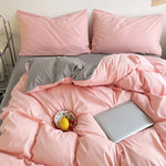 Duvet Lilis Rosado Gris Oscuro Para Cama Semidoble 120x190cm