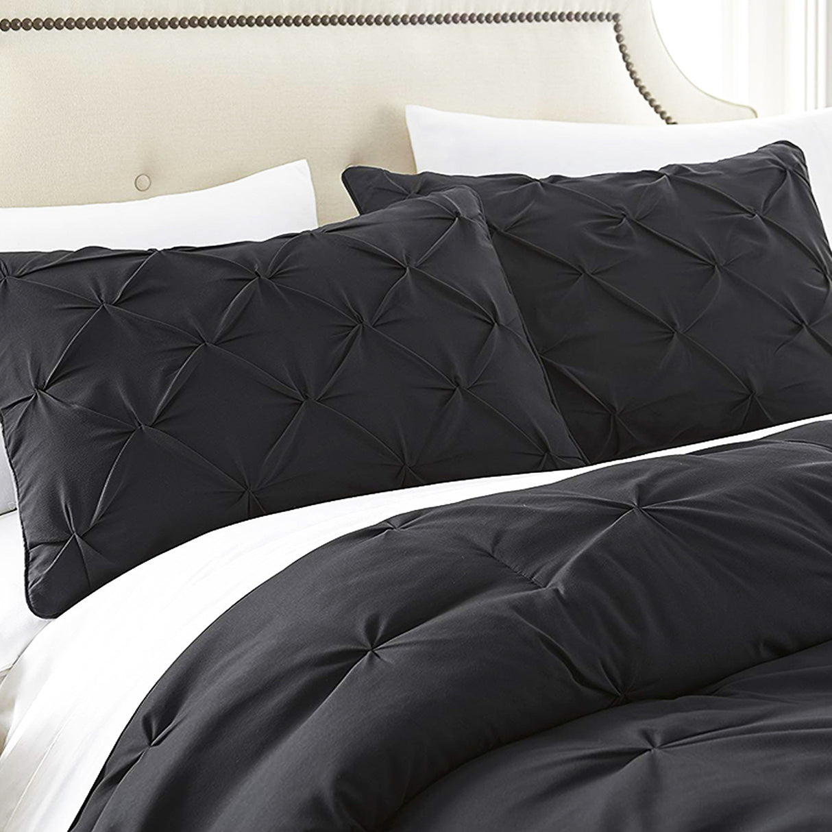 Duvet Duplux Negro Para Cama Sencilla 90x190cm - Tendidos y Cubrelechos | Bylmo