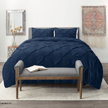Duvet Duplux Azul Oscuro Para Cama Sencilla 90x190cm - Tendidos y Cubrelechos | Bylmo