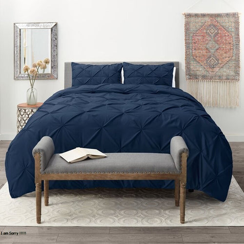 Duvet Duplux Azul Oscuro Para Cama Semidoble 120x190cm