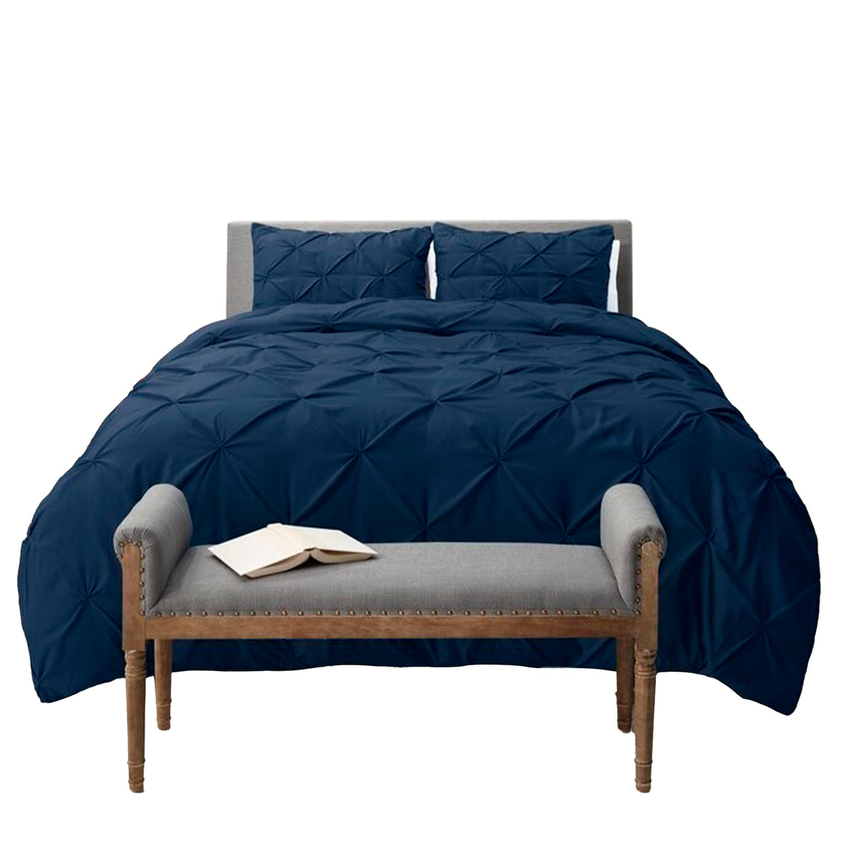 Duvet Duplux Azul Oscuro Para Cama Queen 160x190cm - Tendidos y Cubrelechos | Bylmo